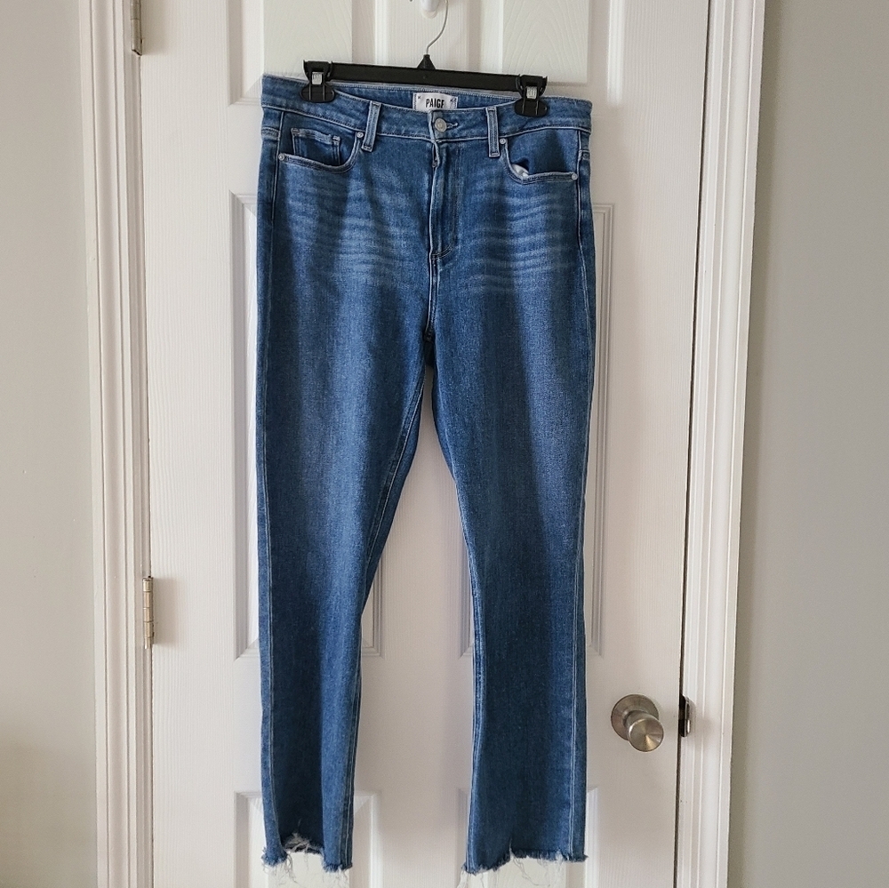 Paige Cindy Raw Hem Jeans